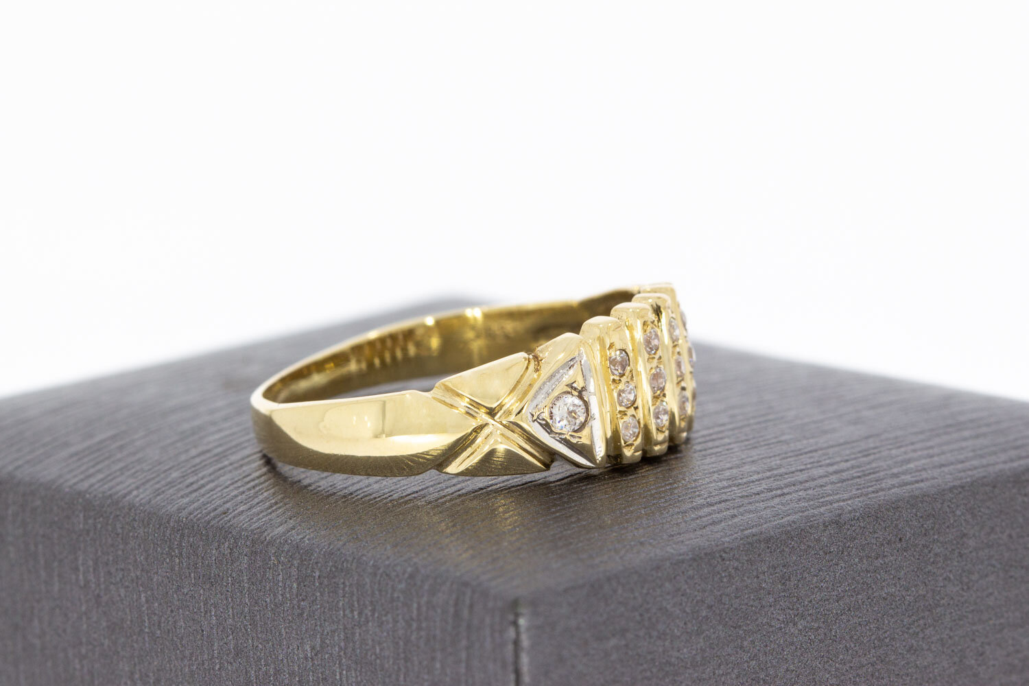 585 Gold Bandring Damen mit Saphir - Ringgr&ouml;&szlig;e 61