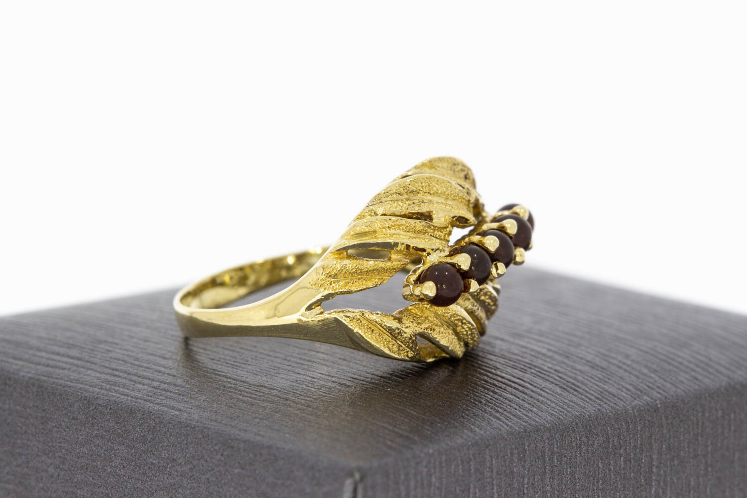 Vintage Granat Ring 14 Karat Gold - 17,8 mm