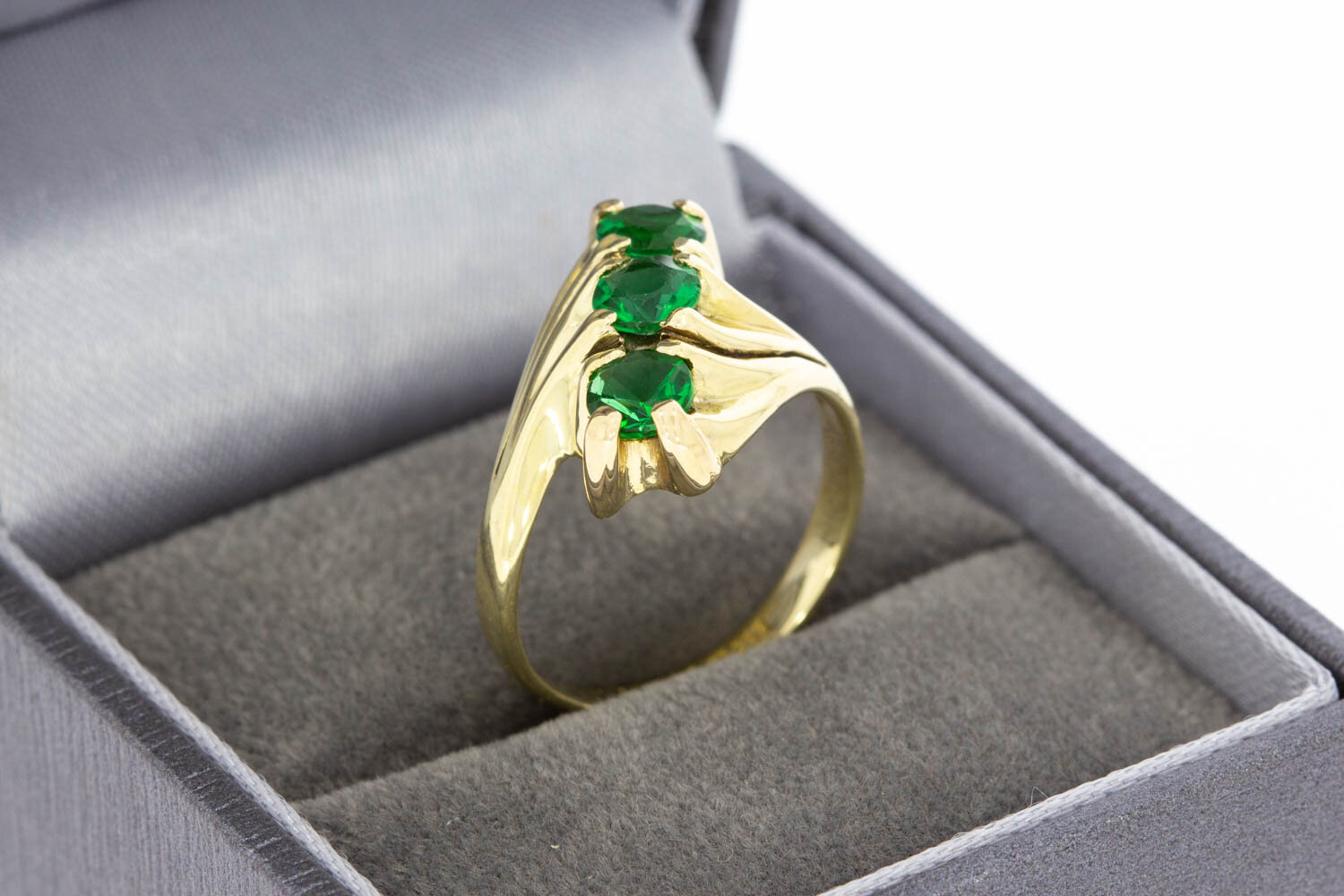 Vintage Smaragd Ring 585 Gold - 16,7 mm