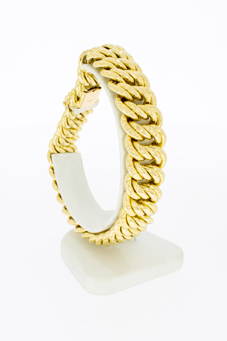 Breites Armband 18 Karat Gold - 23 cm