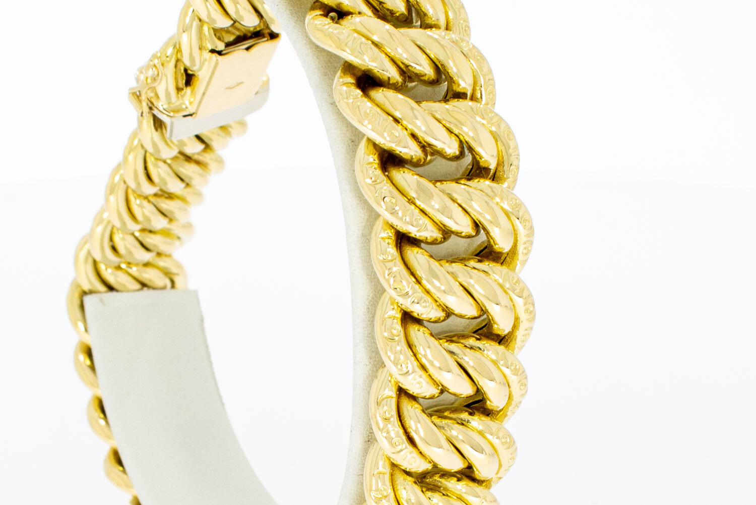 Breites Armband 18 Karat Gold - 23 cm