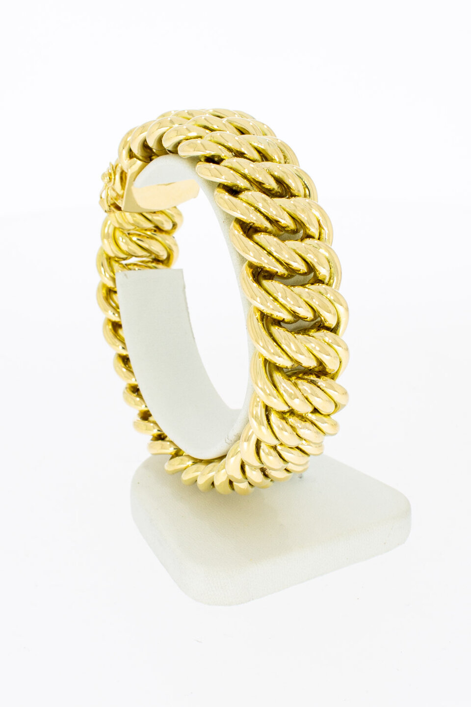 Breites Armband 18 Karat  Gelbgold - 20,3 cm