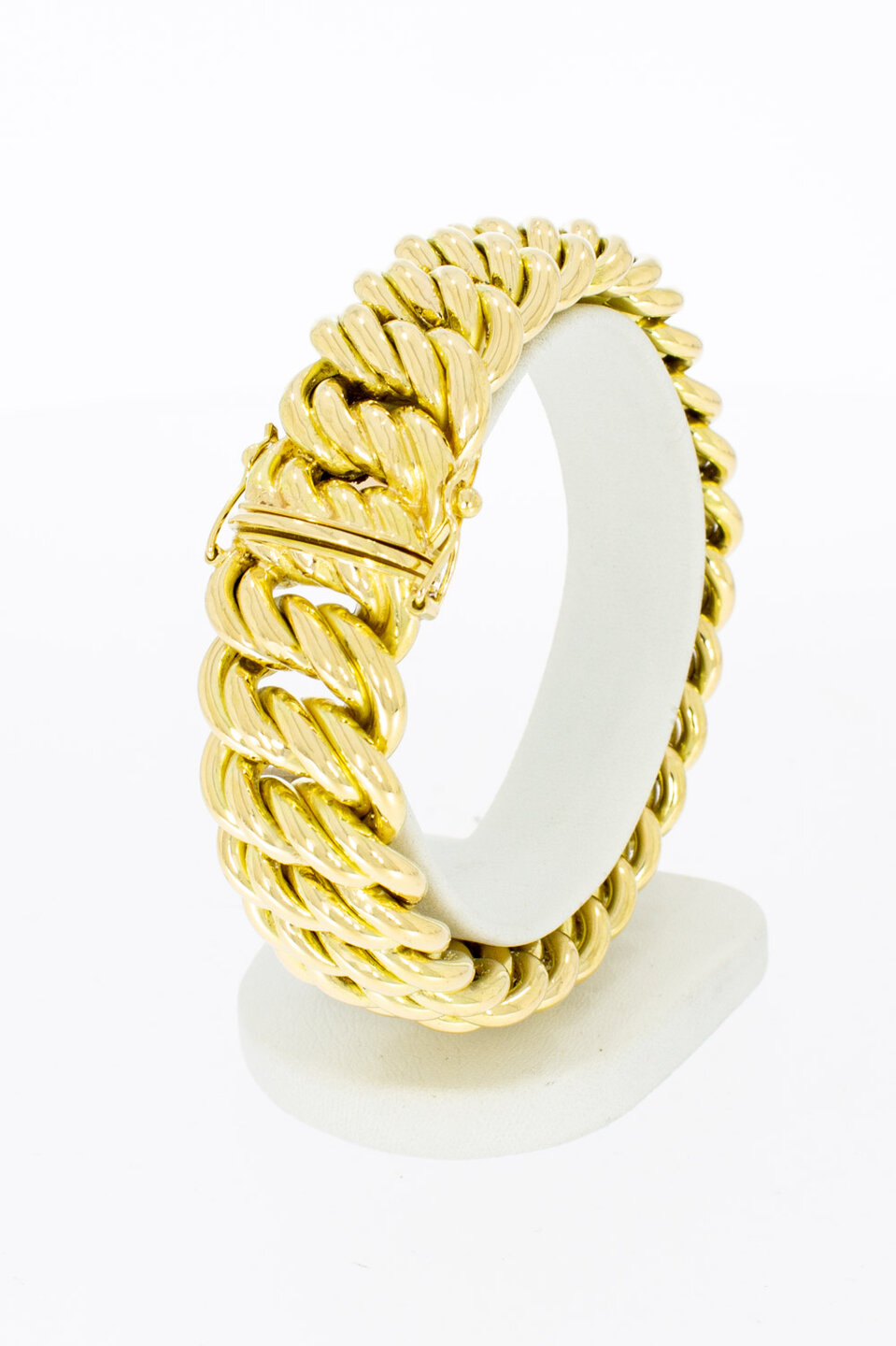 Breites Armband 18 Karat  Gelbgold - 20,3 cm