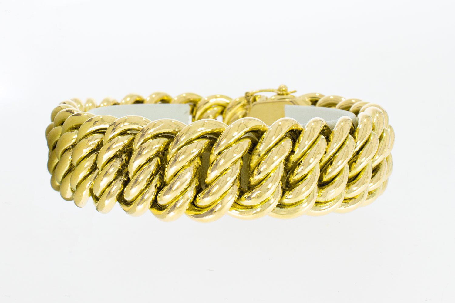 Breites Armband 18 Karat  Gelbgold - 20,3 cm