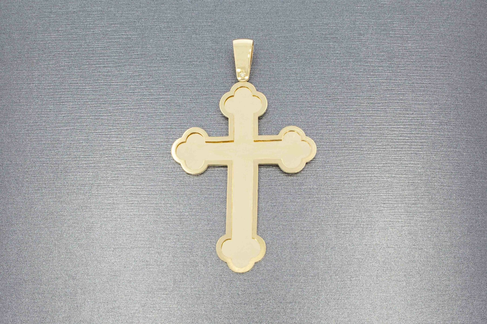 585 Gold Kreuz Anhänger Herren- 5,8 cm