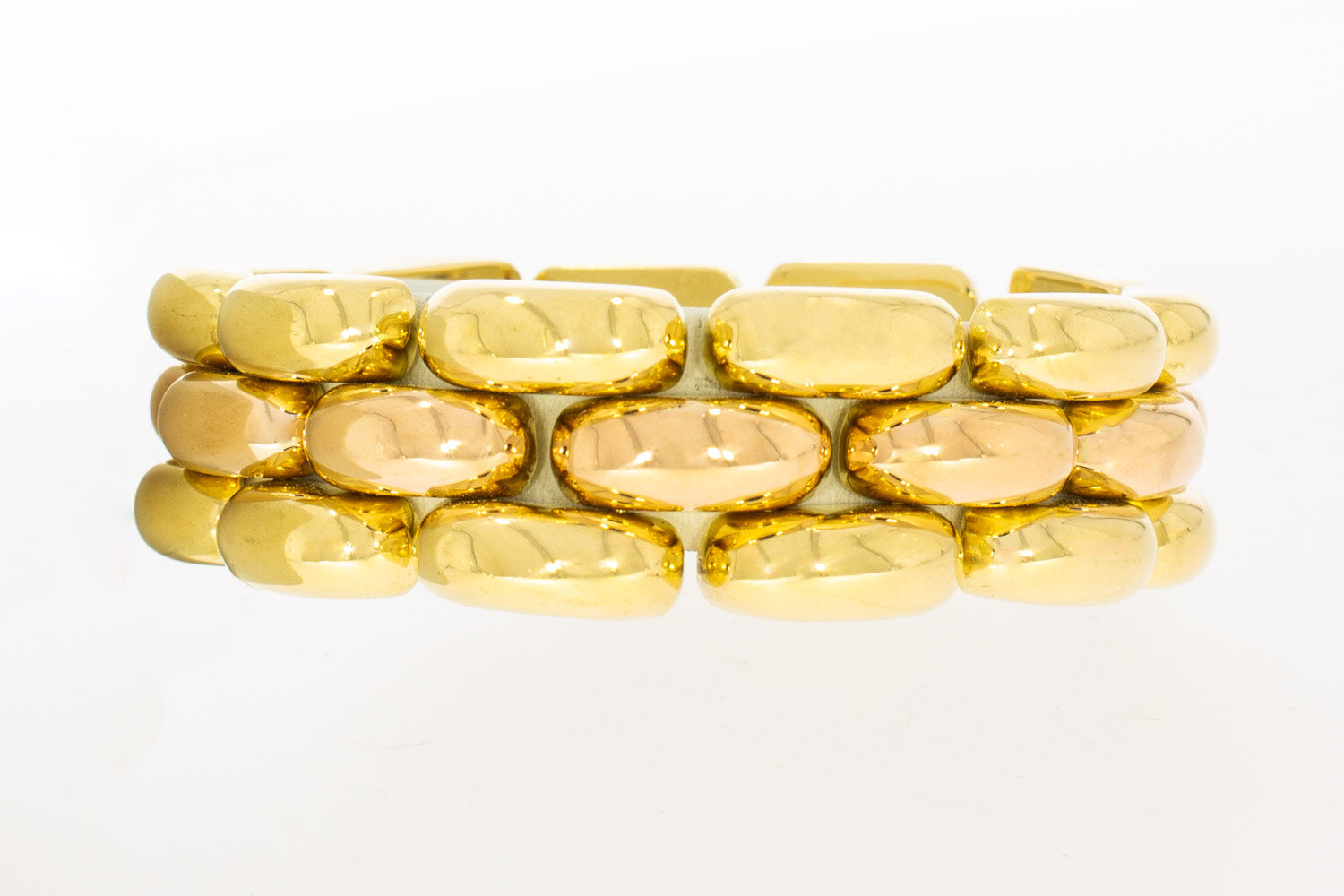 18 Karat Gold Herren Armband - 20 cm