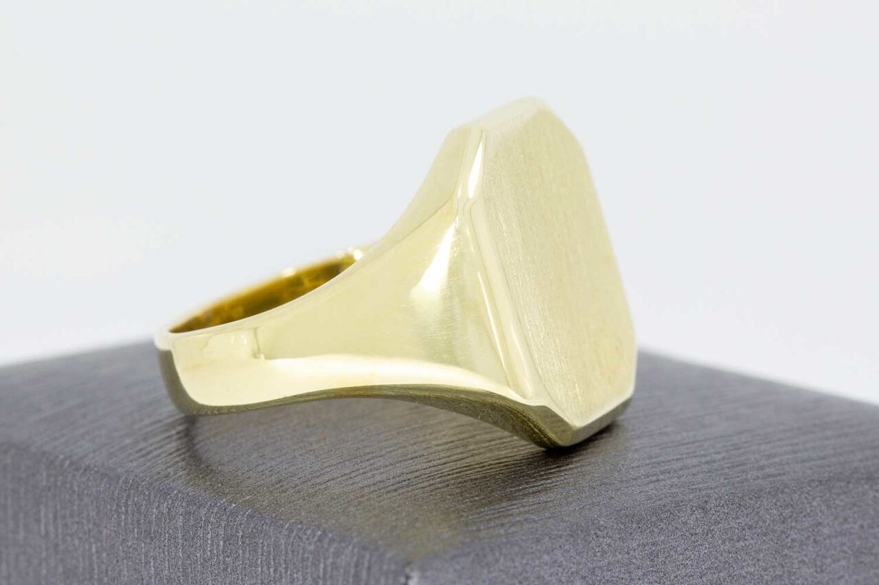 14 Karat Gelbgold Siegelring - 21,1 mm