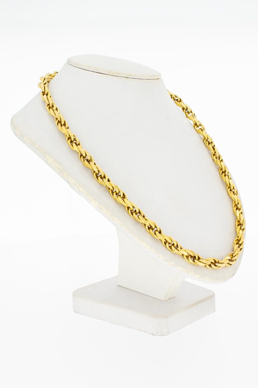 8 Karat Kordel Männer Kette - 64,5 cm