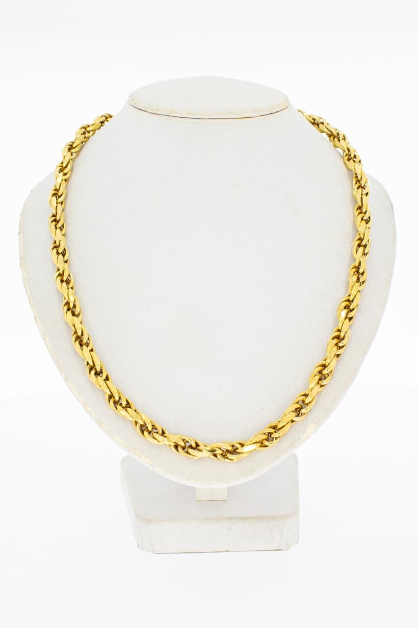 8 Karat Kordel Männer Kette - 64,5 cm