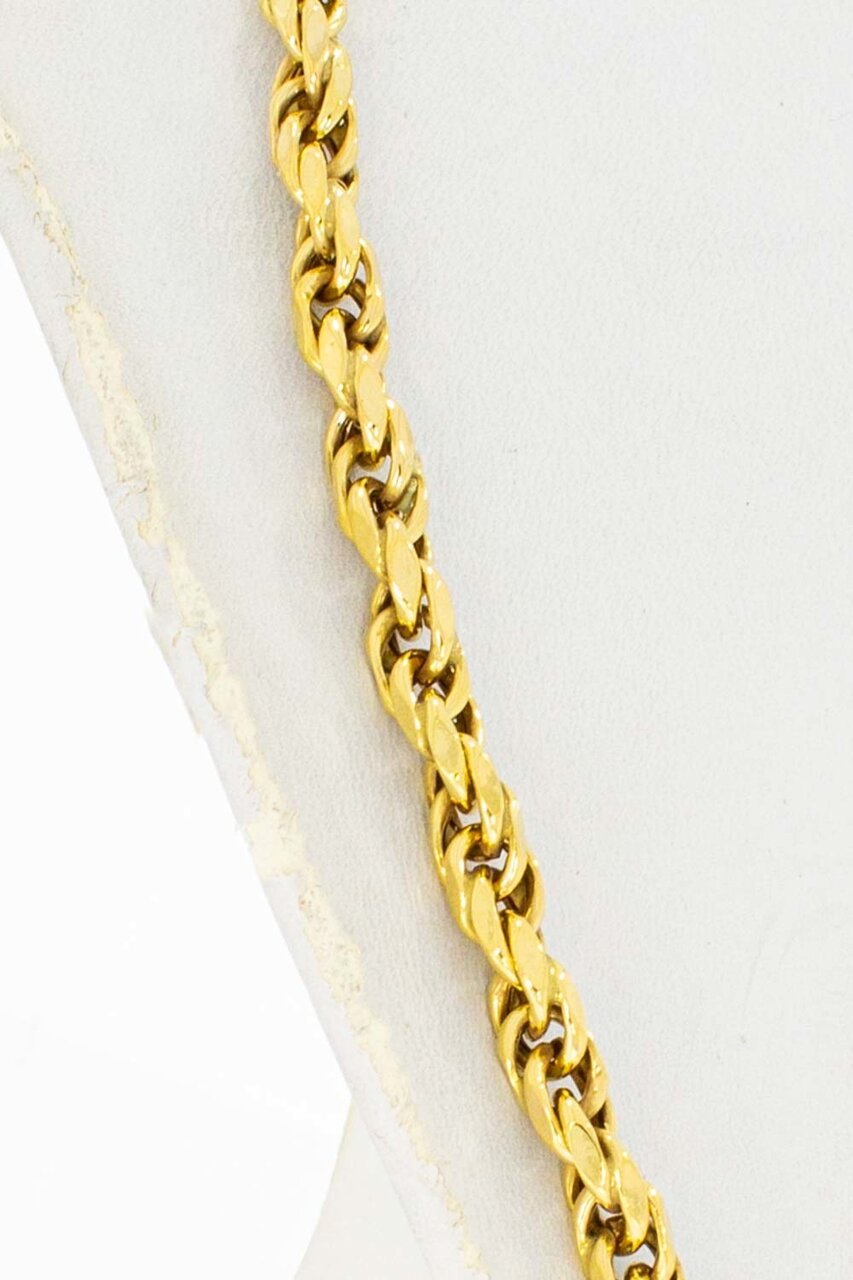 8 Karat Kordel Männer Kette - 64,5 cm