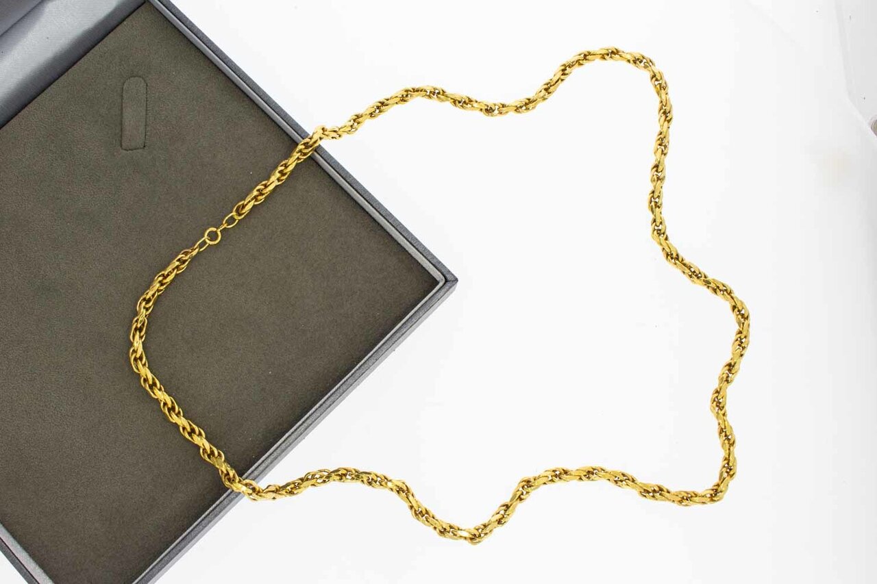 8 Karat Kordel Männer Kette - 64,5 cm