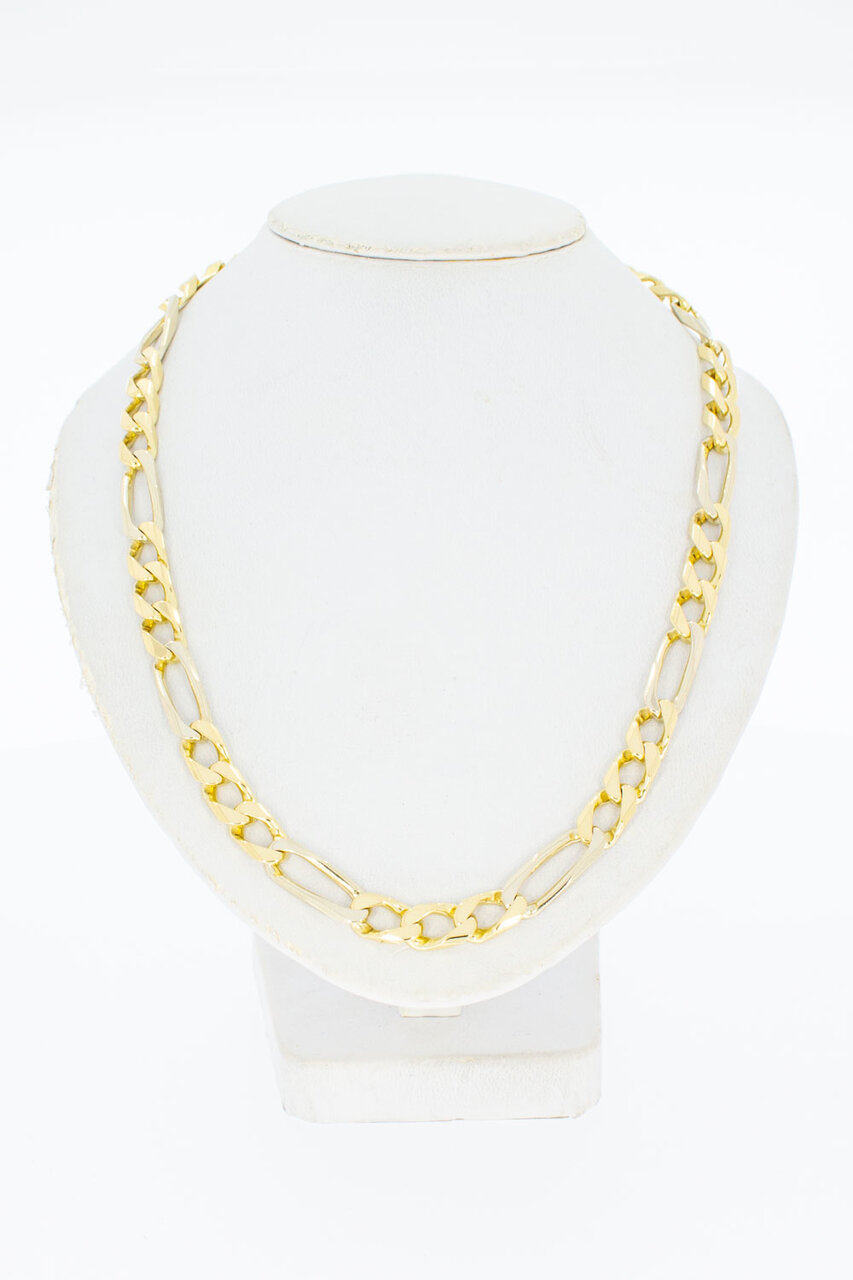 18 Karat Figaro Männerkette - 59,6 cm