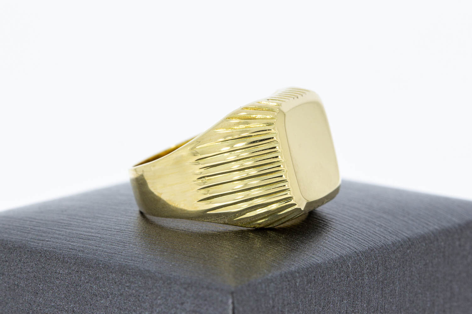 585 Goldene Männer Siegelring - 18,3 mm