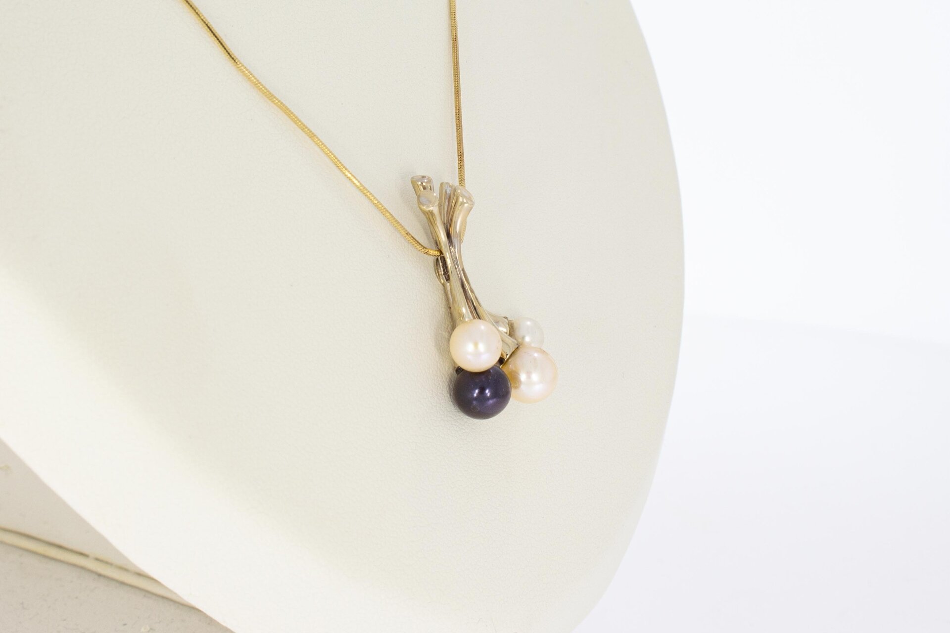 18 Karat  Damen Perlenanhänger - 3,1 cm