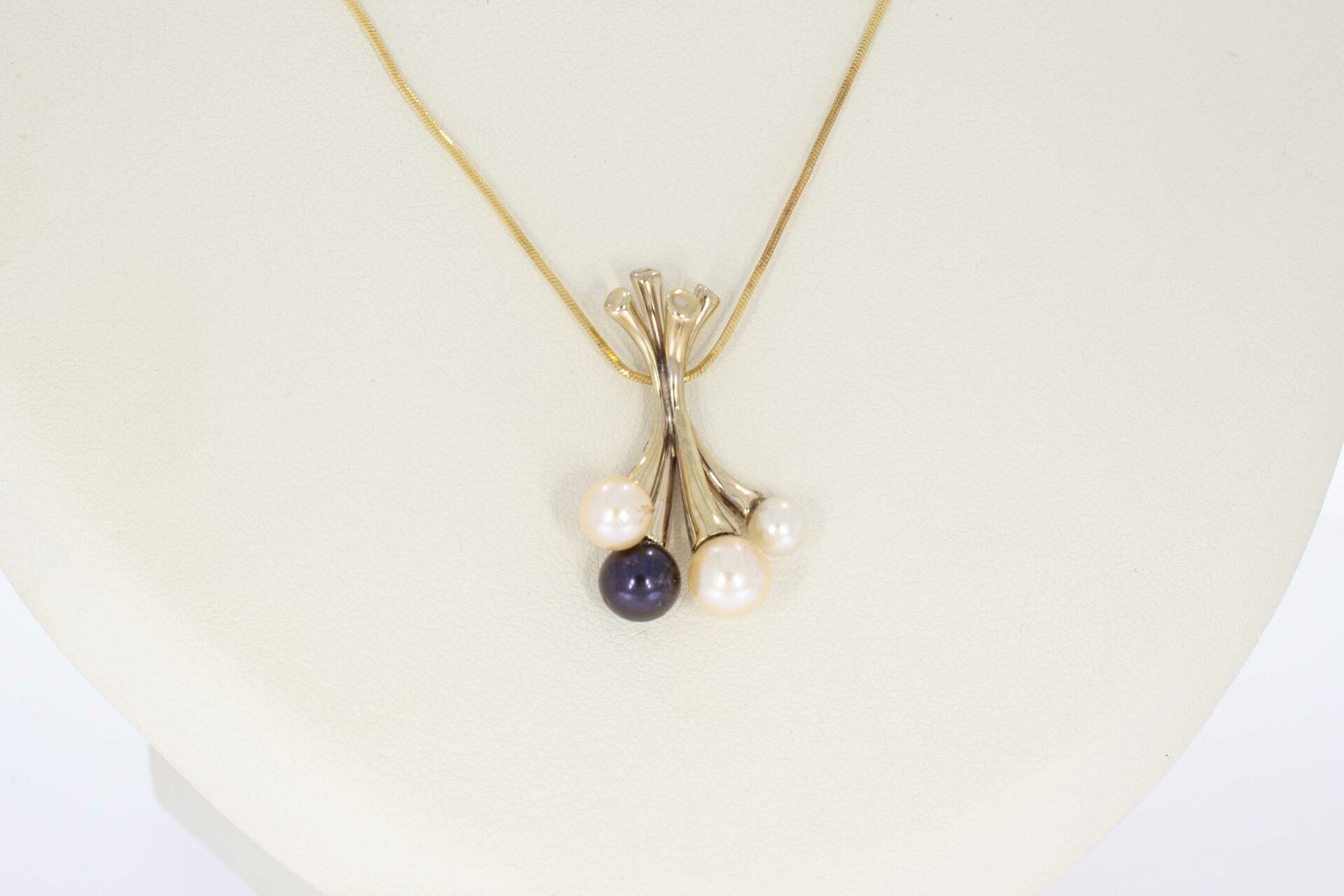 18 Karat  Damen Perlenanhänger - 3,1 cm