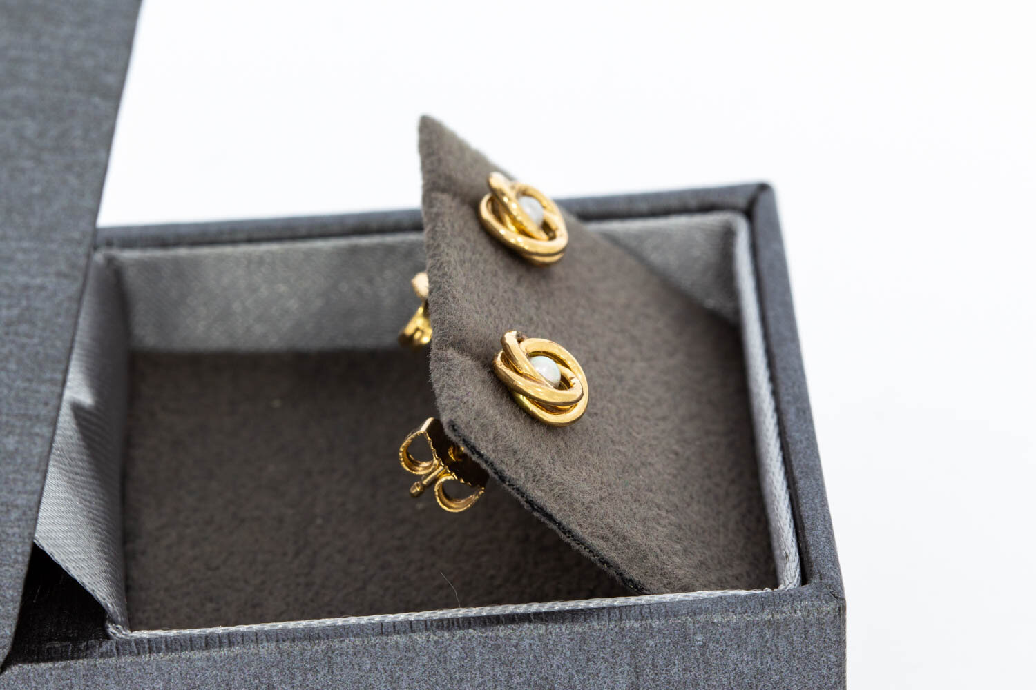 585 Gold Perlen Ohrstecker Damen - 0,7 cm