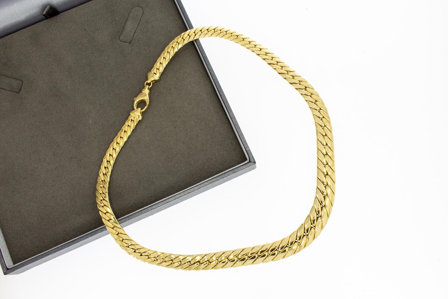 750 Panzer Damen Goldkette - 45,5 cm