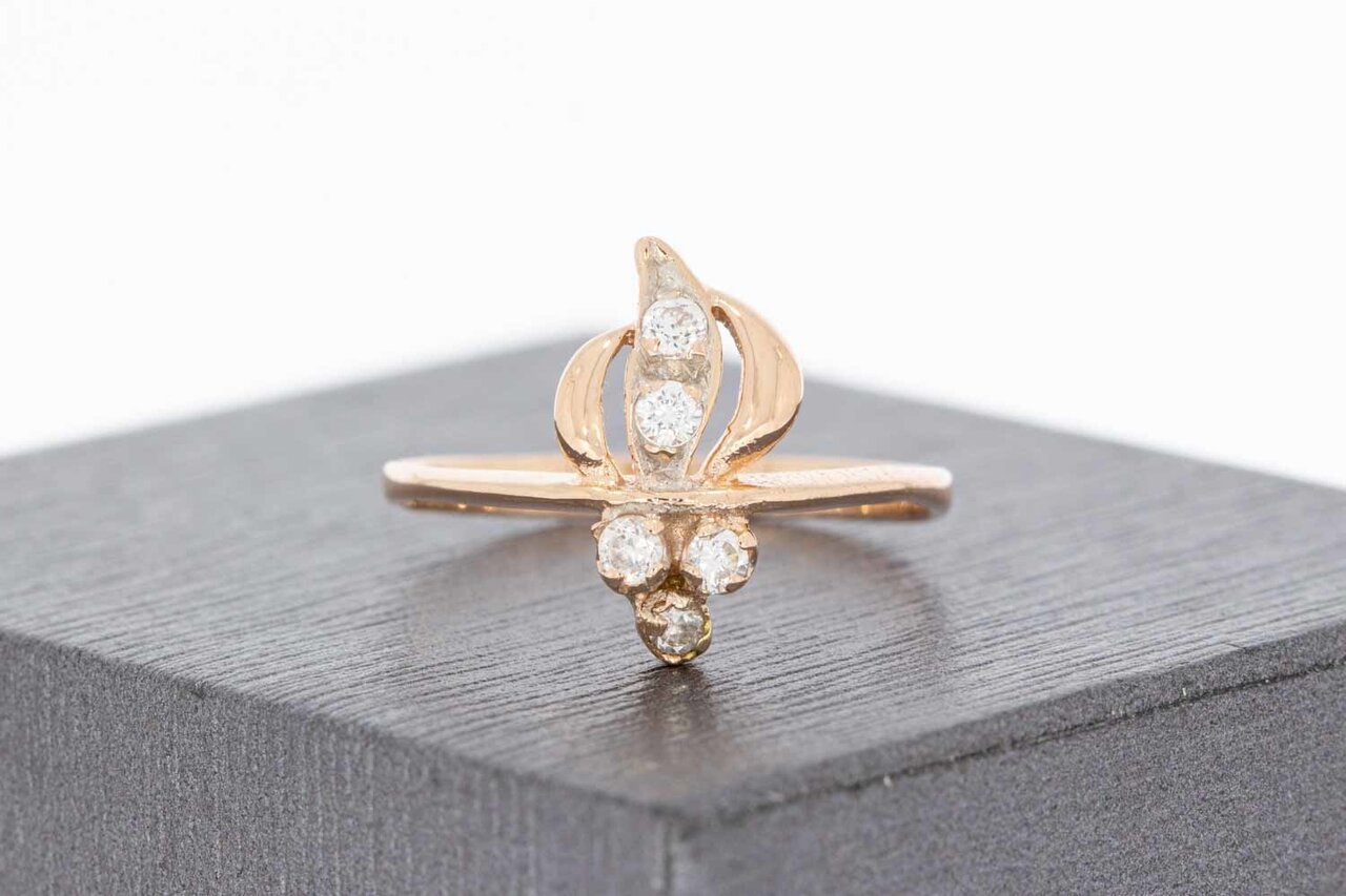 14 Karat Roségold mit Zirkonia - 18,1 mm