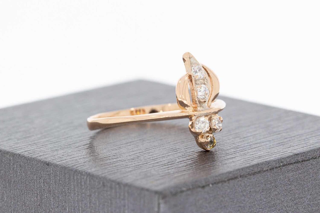 14 Karat Roségold mit Zirkonia - 18,1 mm