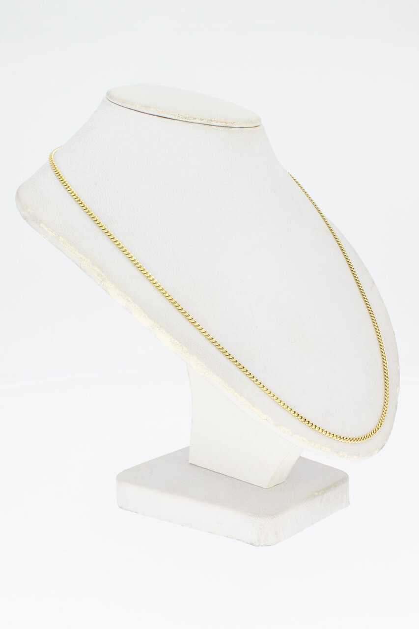 14 Karat Gold Panzer Damen Collier - 43,5 cm