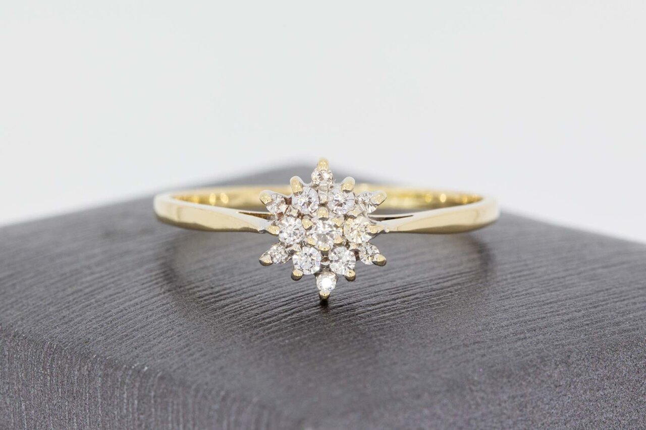 14 Karat Saphir Goldring Damen - 20,3 mm