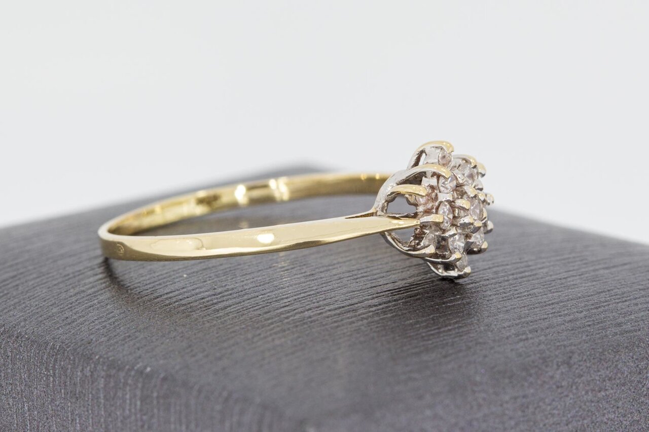 14 Karat Saphir Goldring Damen - 20,3 mm