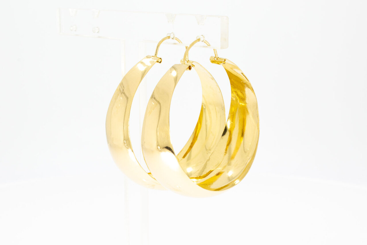 18 Karat Gold Kreolen Damen - 4,4 cm