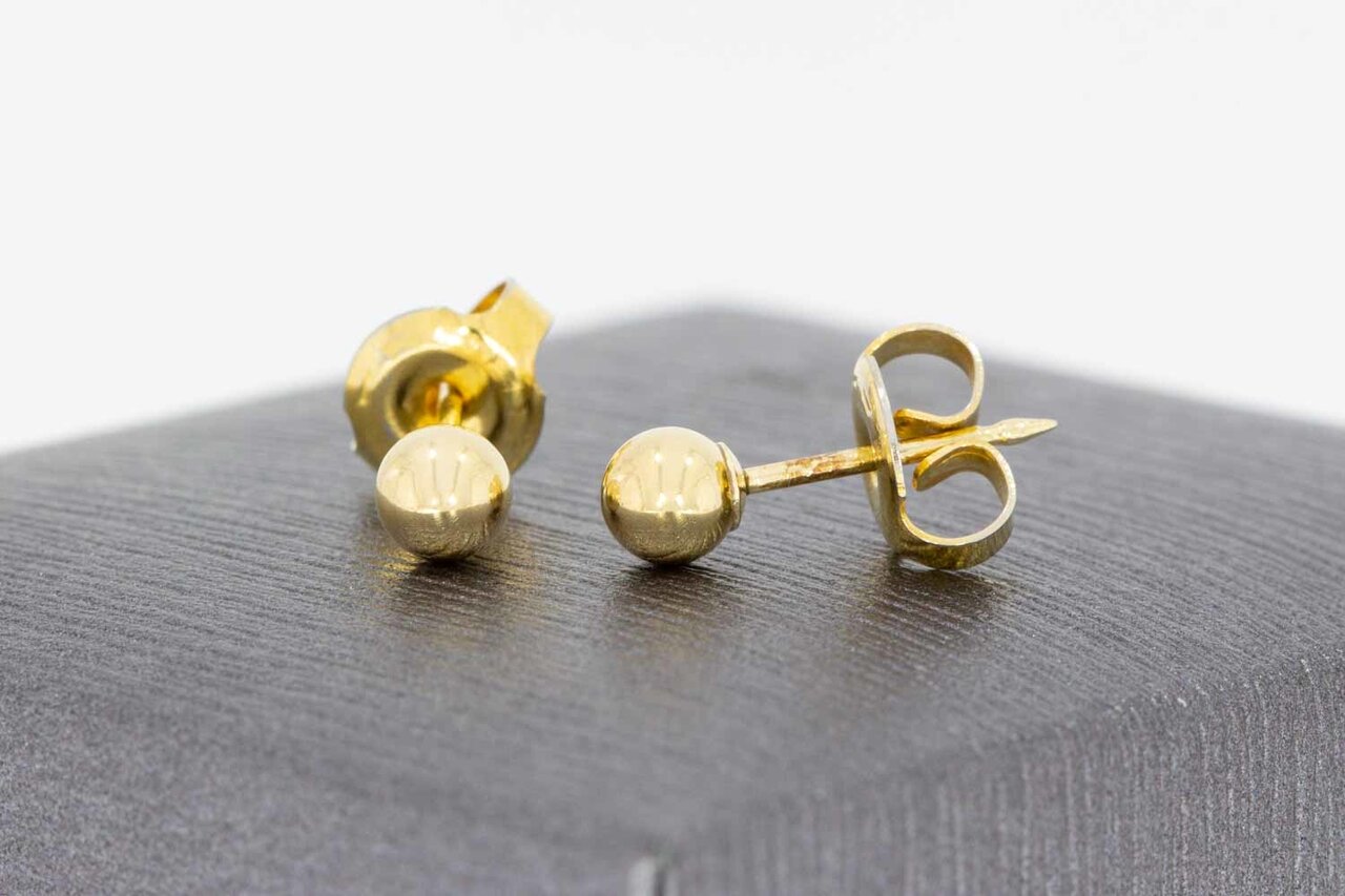 585 Goldene Damen Ohrstecker - 0,4 cm