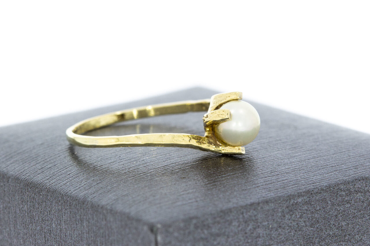 Perlenring Damen 14 Karat Gelbgold - 18,3 mm