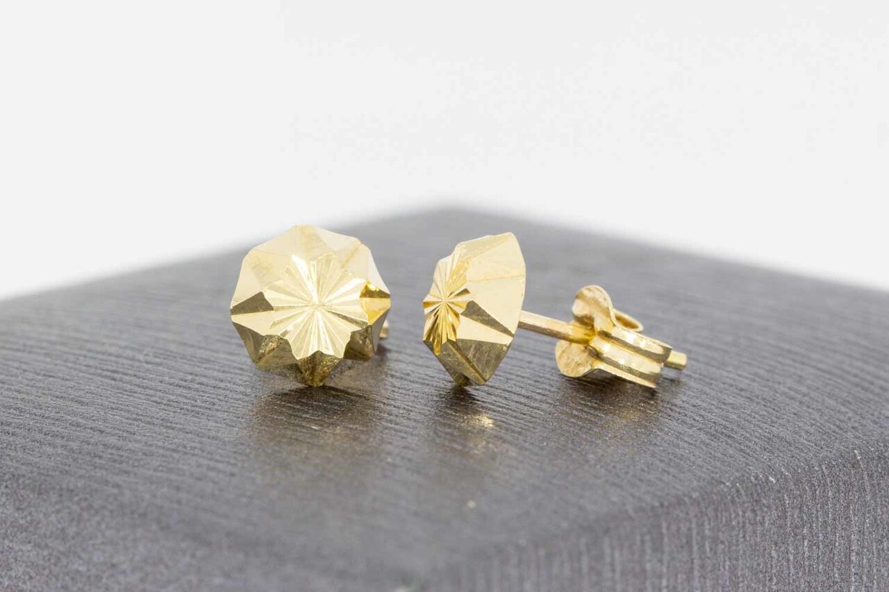 Damen Ohrstecker 14 Karat Gold - 0,6 cm
