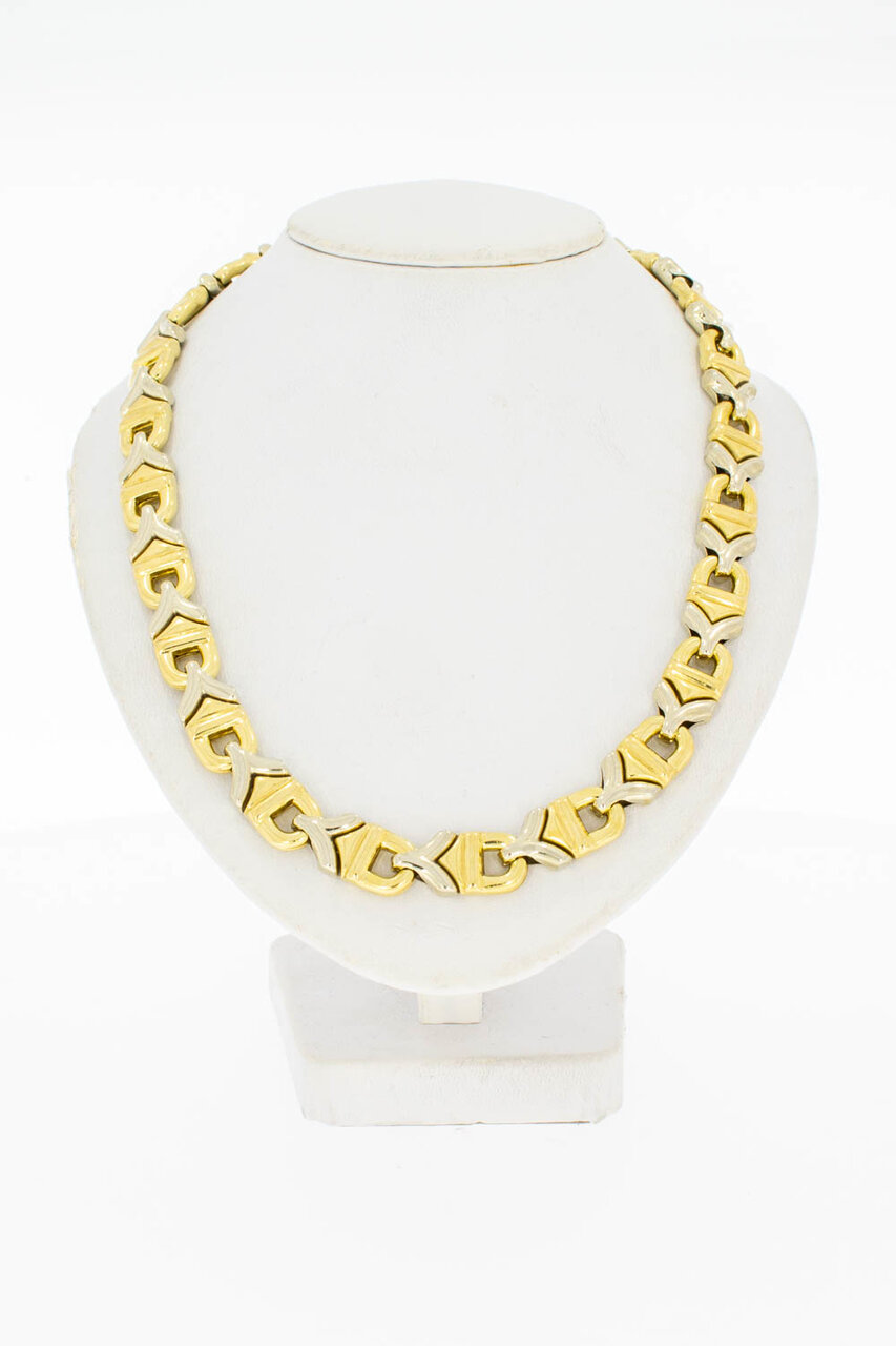 Flache Damen Goldkette 18 Karat - 43,1 cm