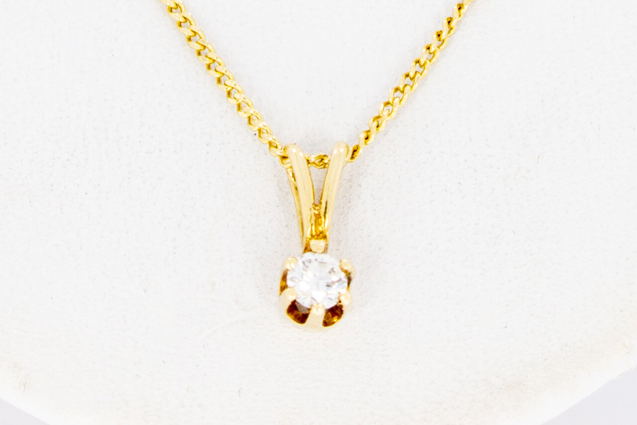 585 Goldanhänger Damen mit Diamant