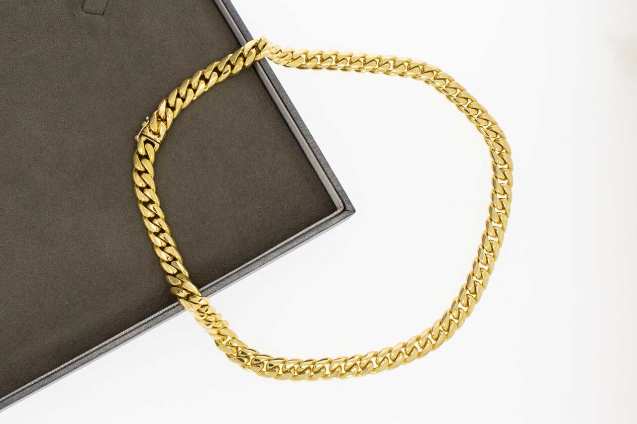 18 Karat Panzer Damen Goldkette - 40 cm