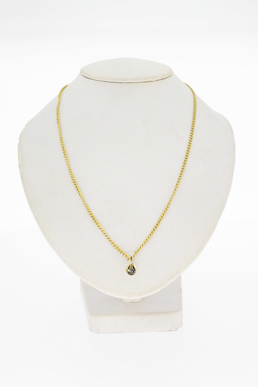 8 Karat Gold Edelstein Anhänger dames