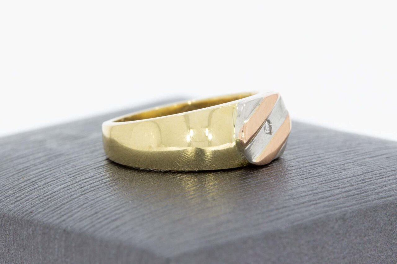 Pinky Zirkonia Ring 14 Karat - 14,6 mm