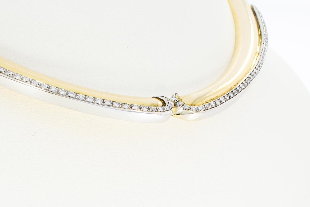 750 Diamanten Goldkette Damen - 44 cm