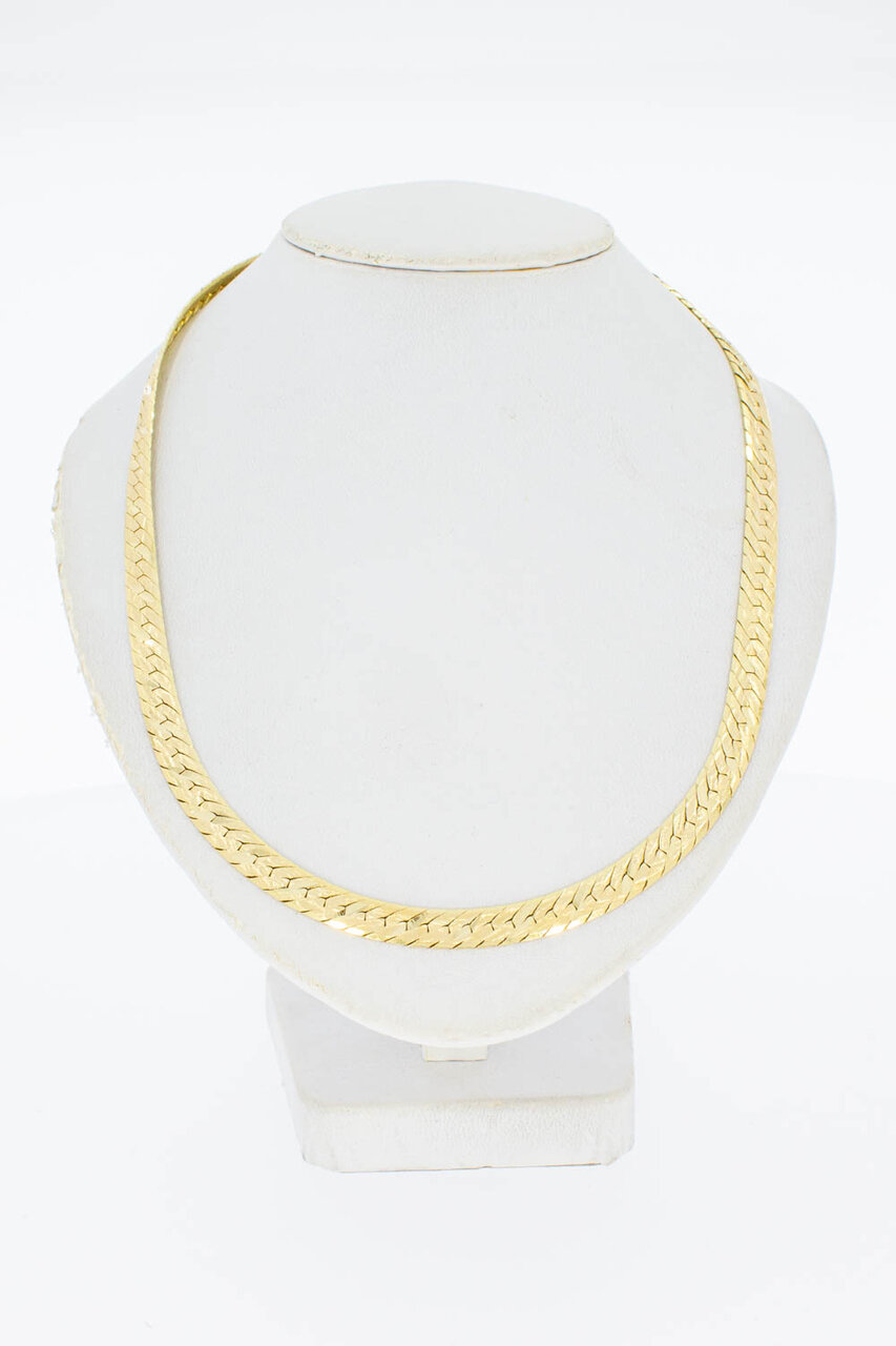 14 Karat Panzer Damen Goldkette - 40,2 cm