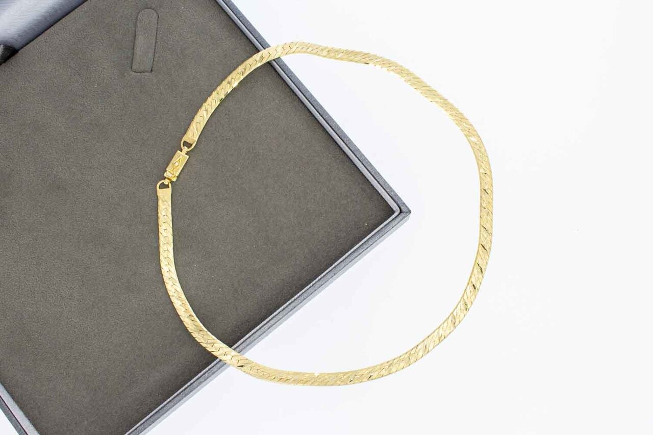 14 Karat Panzer Damen Goldkette - 40,2 cm