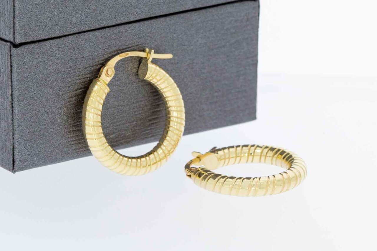 Damen 585 Gelbgold Ohrringe - 1,8 cm