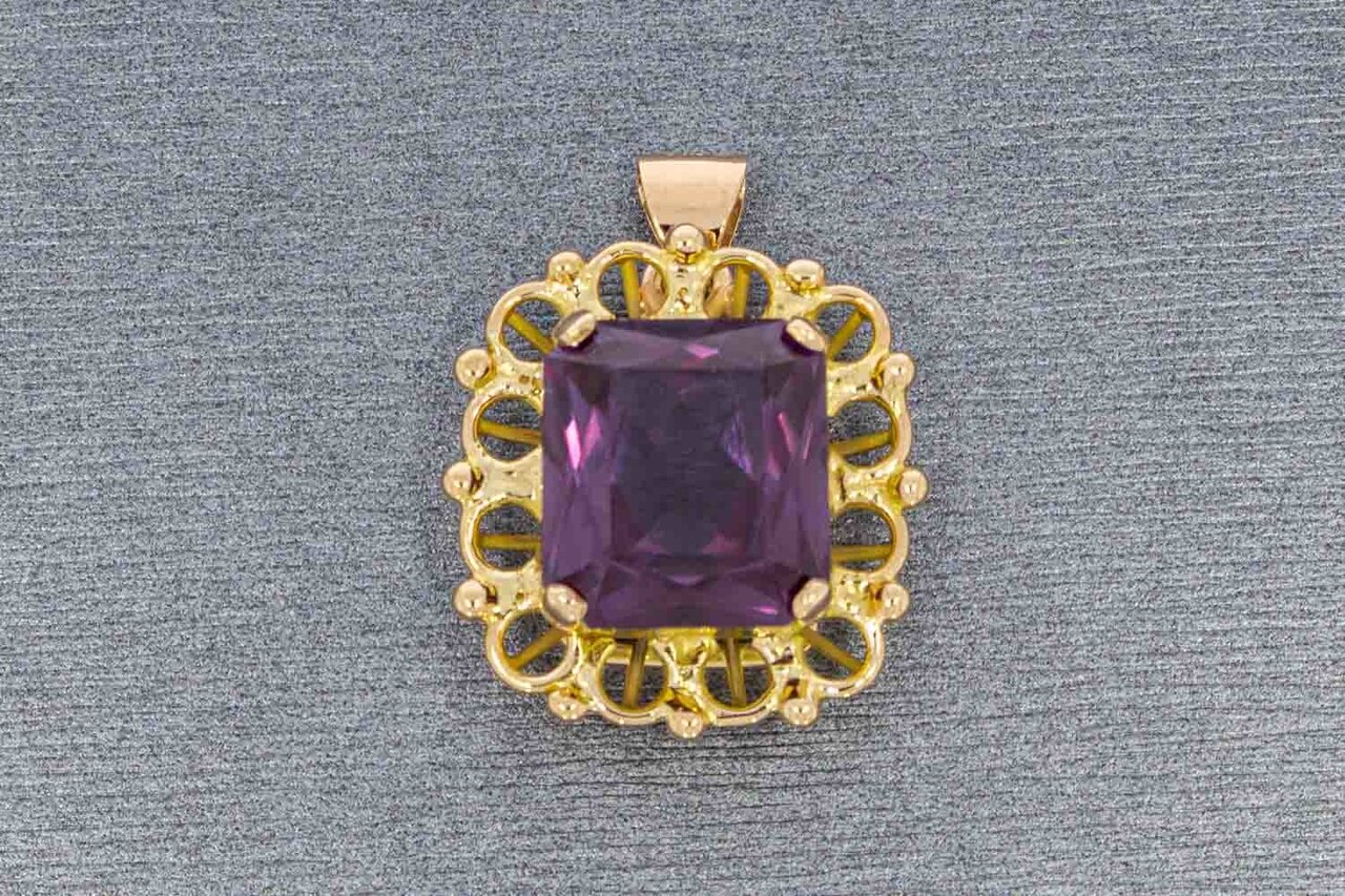 Vintage Damen Gold Anhänger 18 Karat