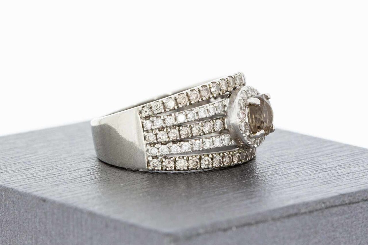 14 Karat Edelstein Goldring - 17,2 mm