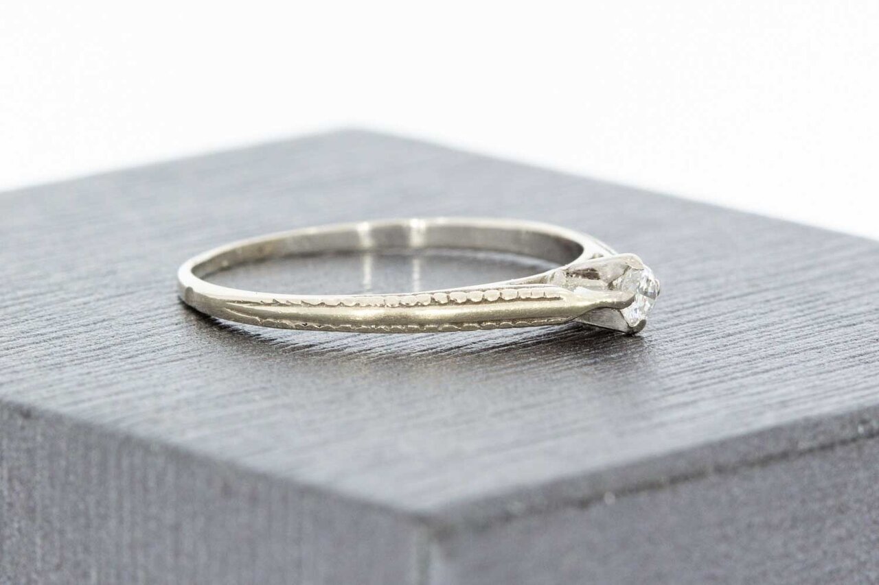 Diamant Ring Damen 18 Karat Gold - 16 mm