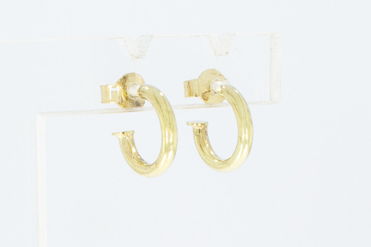 14 Karat Damen Goldohrringe - 1,2 cm