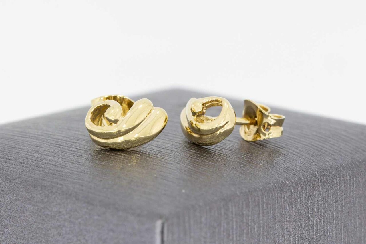 14 Karat Fantasy Gold Ohrstecker - 1 cm