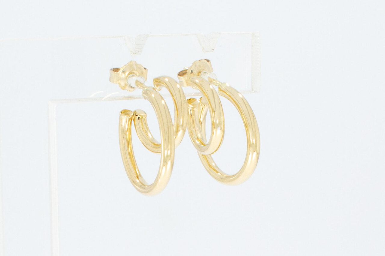 585 Gelbgold Ohrringe Damen - 1,6 cm