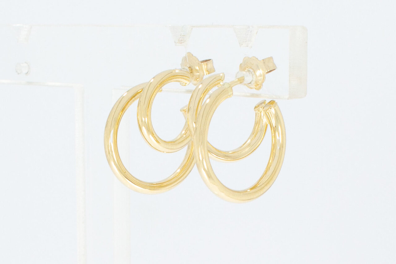 585 Gelbgold Ohrringe Damen - 1,6 cm