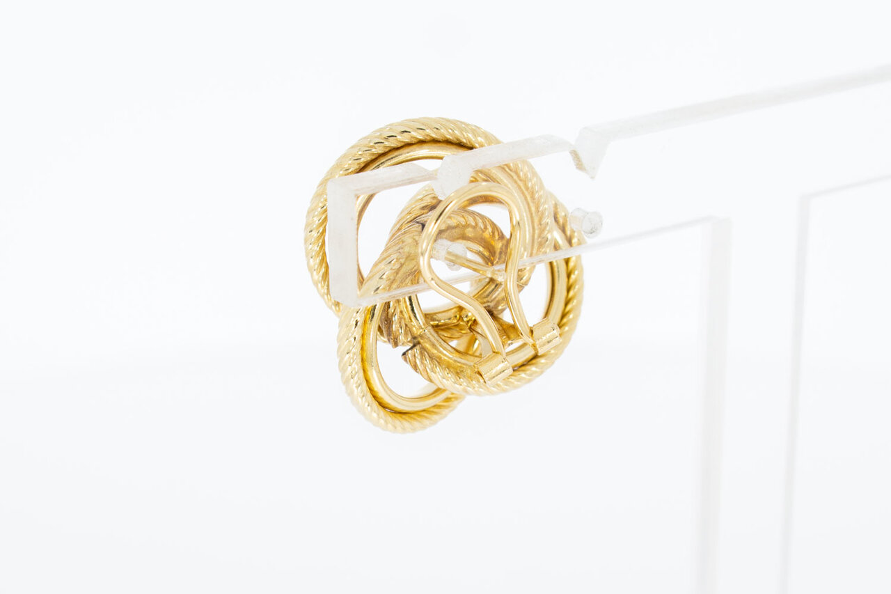 750 Gelbgold Ohrstecker Damen - 2,5 cm