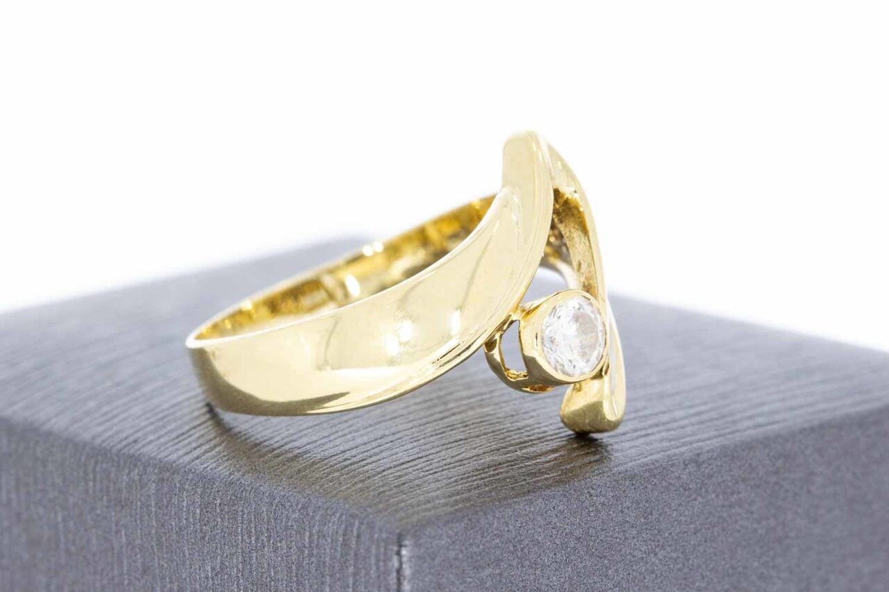 14 Karat geschwungene Goldring - 16,6 mm