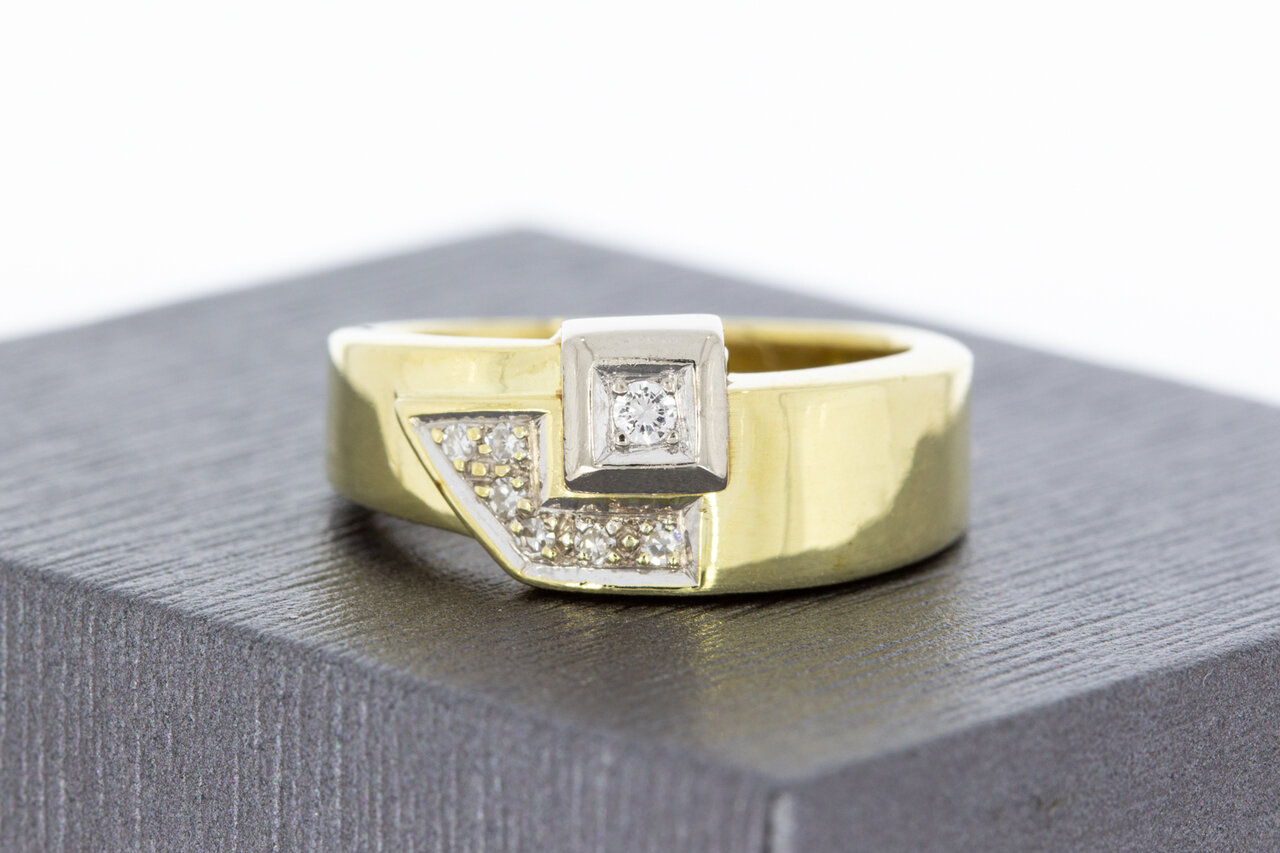 585 Damen Goldring mit Diamant - 16,7 mm