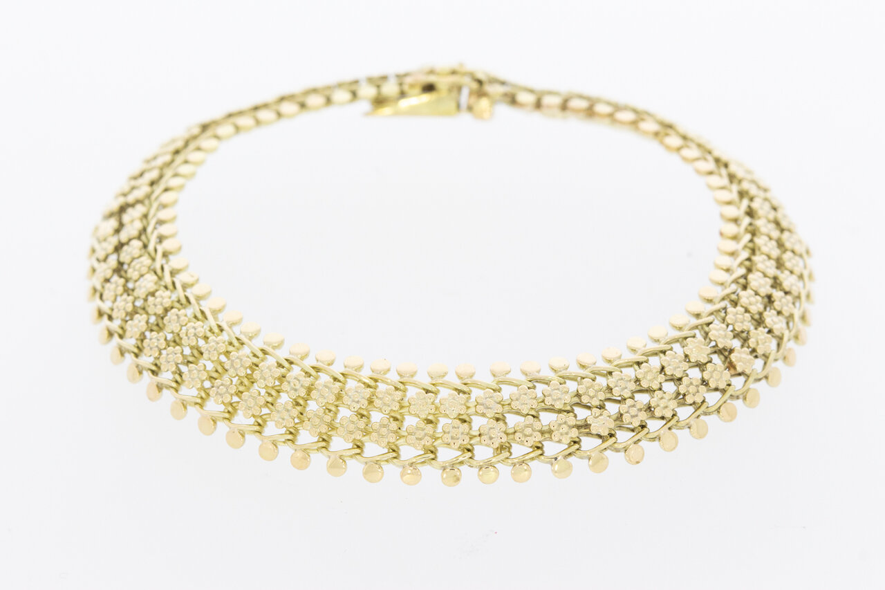 Damen Goldarmband 14 Karat - 19 cm